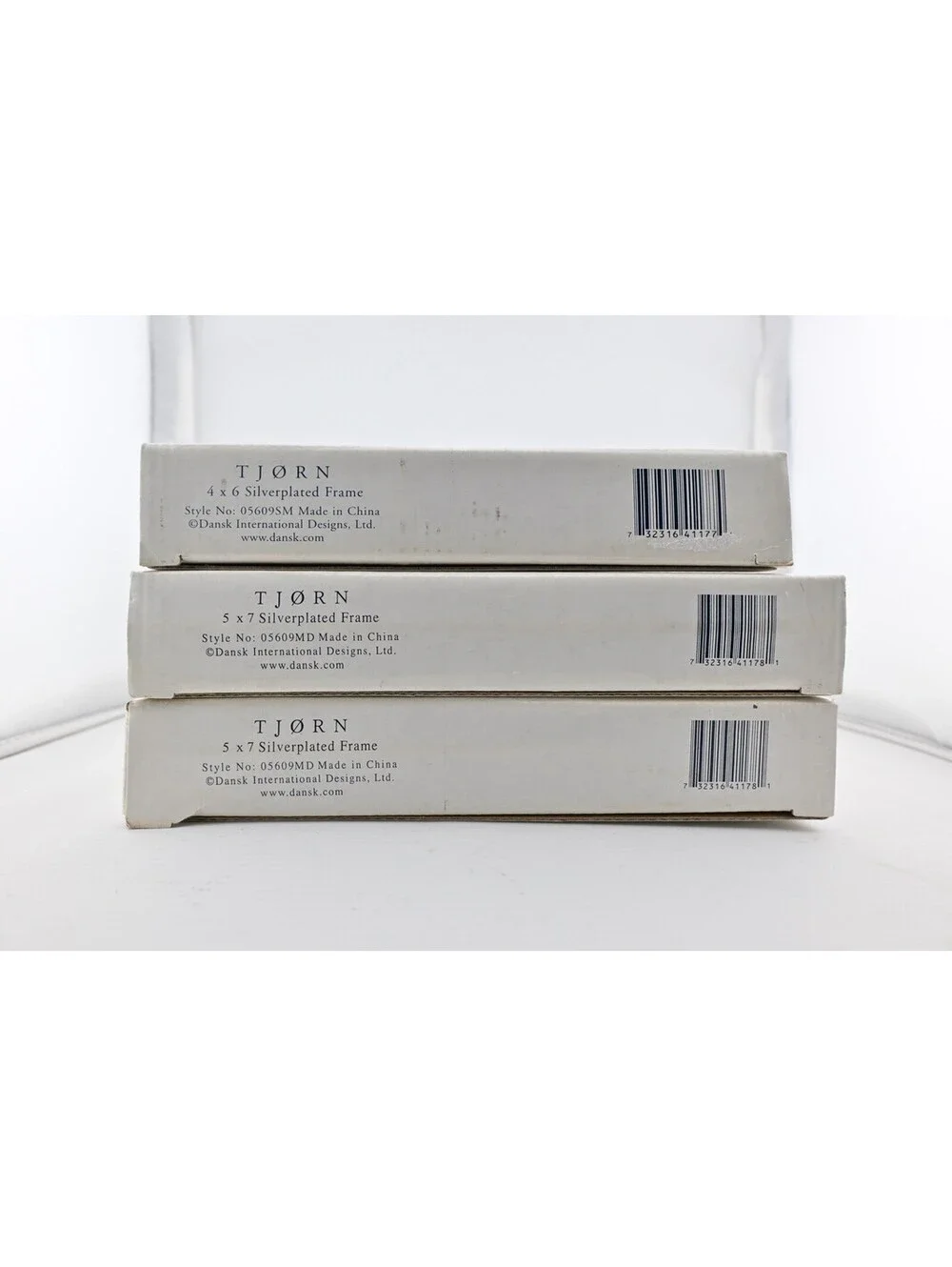 3 Dansk Gifts Rondure 2-5 X 7 And 1-4 X 6 Silver Plated Picture Frame